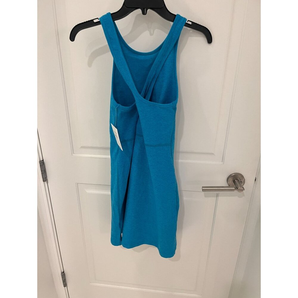 NWT Beyond Yoga Spacedye Under Lock and Key Dress Blue Cross Back SMALL - Picture 8 of 13